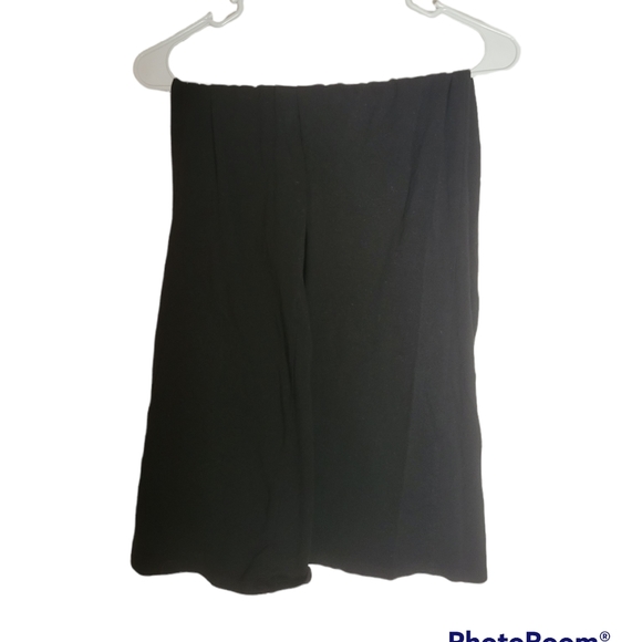 Time and Tru medium black maternity band yoga pants leggings stretchy pregnant - Picture 2 of 4